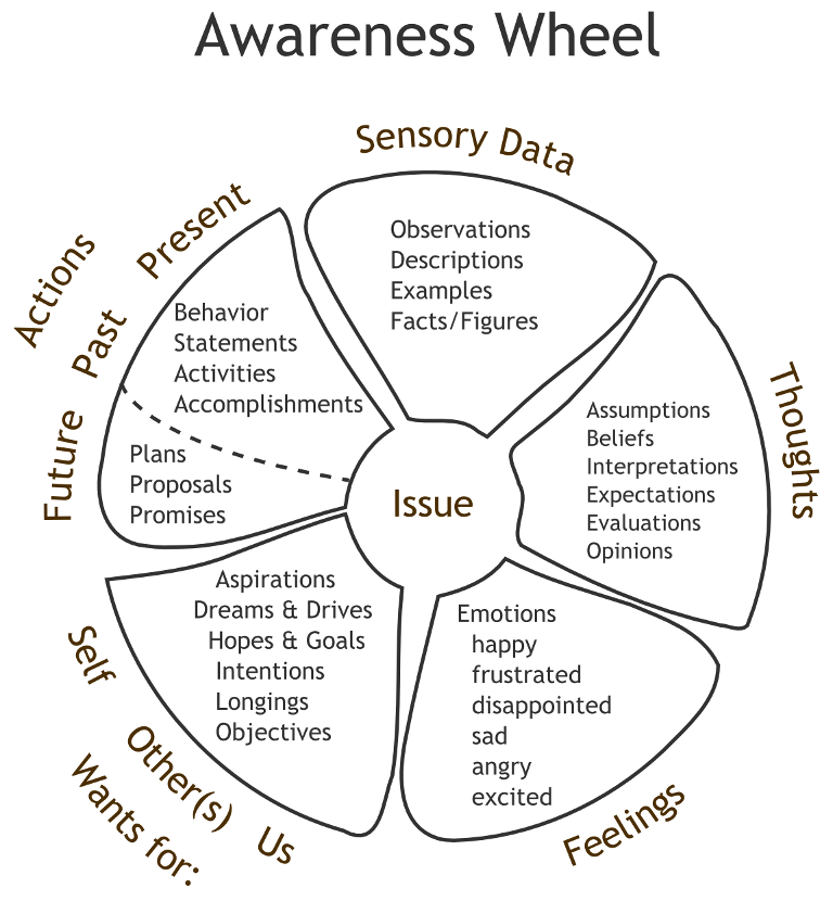 The Awareness Wheel Diagram